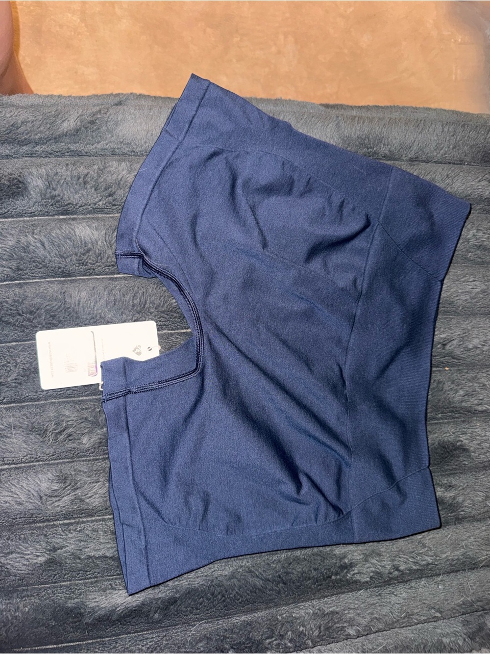 Women’s High-Waist Navy Seamless Shorts